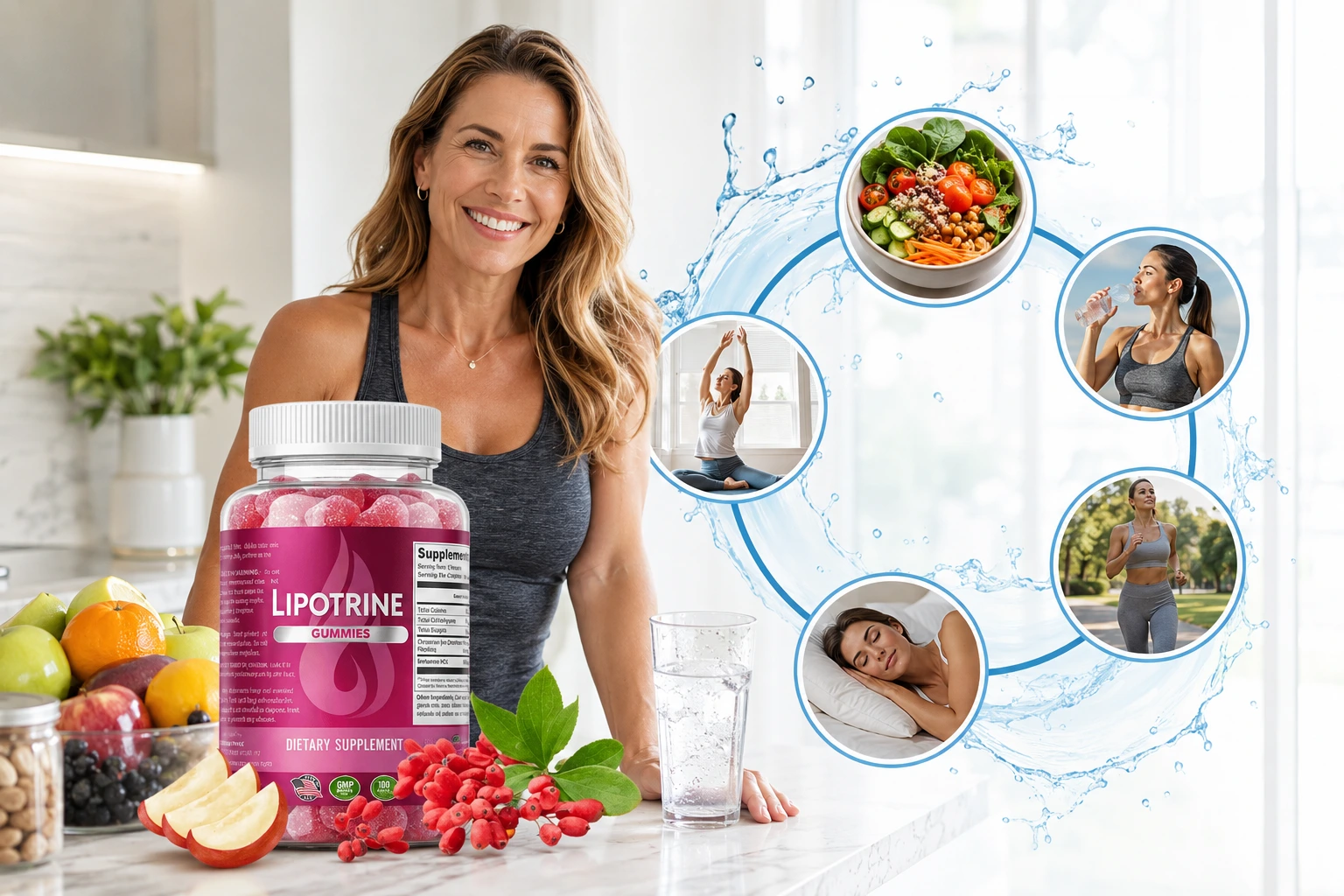 LipoTrine wellness formula integrated into a balanced daily routine